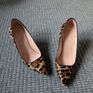 J crew leopard print heel